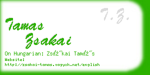 tamas zsakai business card